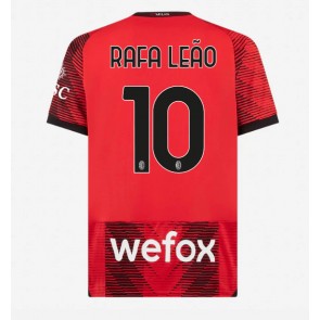 AC Milan Rafael Leao #10 Koszulka Podstawowych 2023-24 Krótki Rękaw